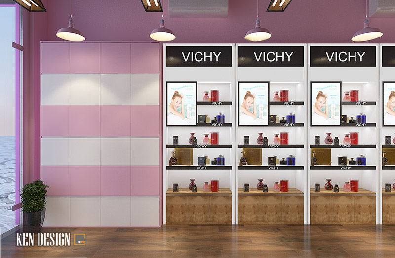 Thiết kế shop mỹ phẩm Mặt Hoa Da Phấn